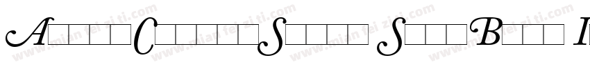 AdobeCaslonSwash SemiBold Italic字体转换